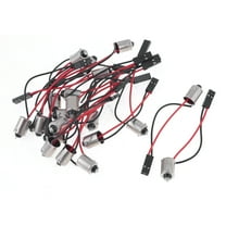Unique Bargains 20 Pcs BA9S Light Bulb Adapter Cable Cord Socket for Automobile