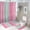 Colorful Stripes, variant on 4Pcs Elegant Blush Pink Marble Gold Glitter Shower Curtain Sets, Bathroom Set Decor with Non-Slip Bath Mat, Toilet Lid Rug and Contour Mat, 72 x 72inch