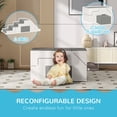 thumbnail image 5 of Qaba 2-Piece Kids Crawl and Climb Activity Play Set, Light Gray, 5 of 9