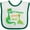 White and Green, variant on Inktastic My Grammie Loves Me Grandson Dinosaur Boys Baby Bib