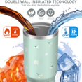 thumbnail image 4 of 1pc Daisy 30oz Tumbler with Straw & Handle - Insulated Stainless Steel Cup | Holiday Gift for Man Women (Christmas, Valentine's, Birthday), 4 of 7