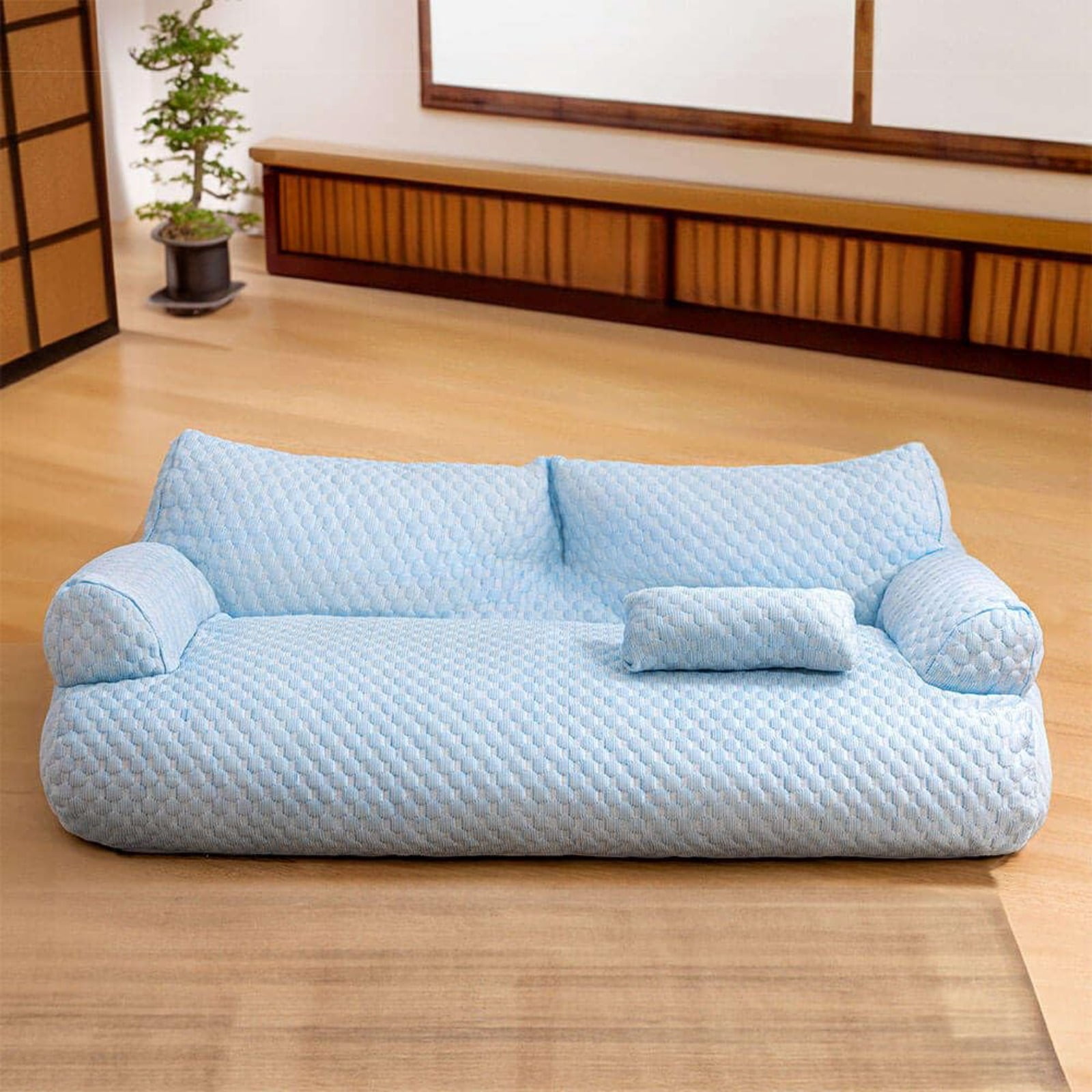Orthopedic Dog Bed for Large Dogs – Washable Pet Couch Sofa with Ergonomic Head Support, Waterproof Liner, Non-Skid Bottom