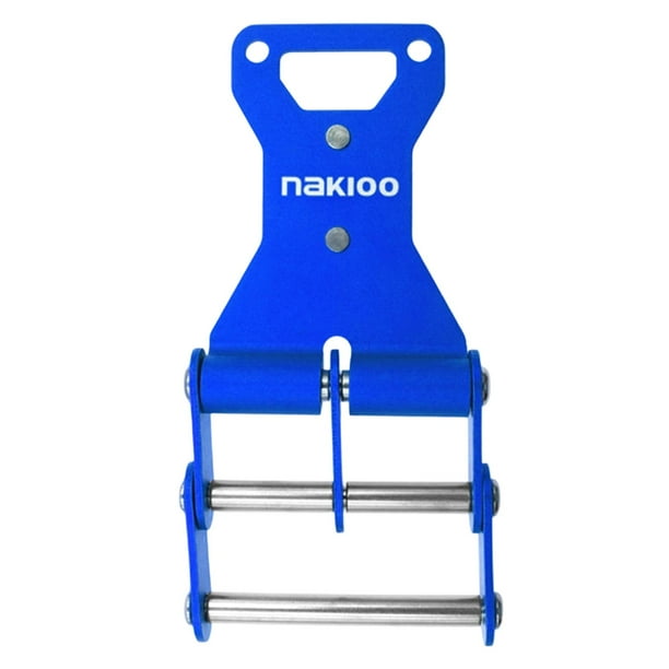 Hebilla de liberación rápida para cinturón portaherramientas, compatible con riñoneras y accesorios de ajuste universal. Azul