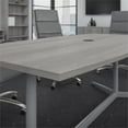 thumbnail image 5 of 96W x 42D Conference Table with Metal Base in Platinum Gray - Engineered Wood, 5 of 7