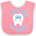thumbnail image 3 of Inktastic I Got My First Tooth Baby Boy Boys or Girls Baby Bib, 3 of 4