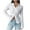 White, variant on BiZtdJrK Womens Textured Blouses Slim Fitted Long Sleeve Button Down Shirts Solid Dressy Causal Shirt Fashion Y2k Tops White M