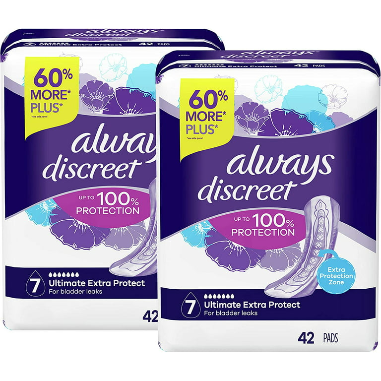 Always Discreet Incontinence And Postpartum Incontinence Pads For