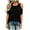 Black, variant on Cold Shoulder Tops for Women 2026 Summer Short Sleeve Crewneck Plain T Shirts Tunic Blouses