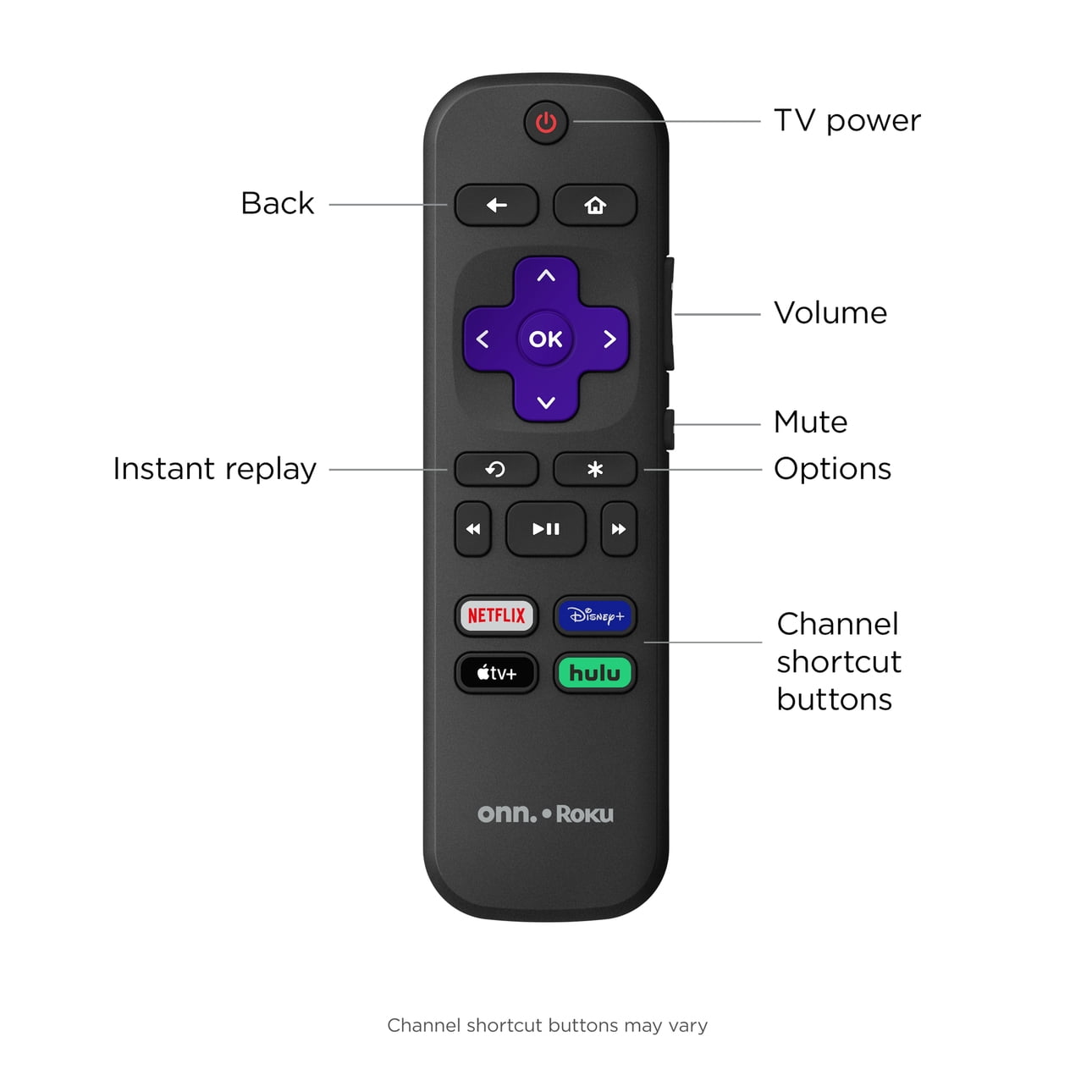 onn Roku Smart Soundbar with built-in 