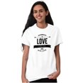 thumbnail image 5 of Love Forever Cute Romantic Valentine Women's Graphic T Shirt Tees Brisco Brands L, 5 of 5