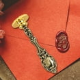 thumbnail image 4 of Mango De Sello Manija de sello de columna romana retro Suministros para manualidades para invitaciones de boda (bronce), 4 of 6