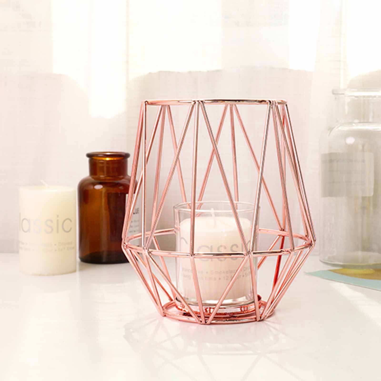 geometric candle holder