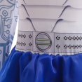 thumbnail image 3 of Nvse-Youthful Blue Pleated Skirt Performance Outfit Girls Cheerleader Costume Cheerleader Outfit for Kids with Pom Poms Halloween Dress Up Birthday Party(Royal Blue )120, 3 of 4
