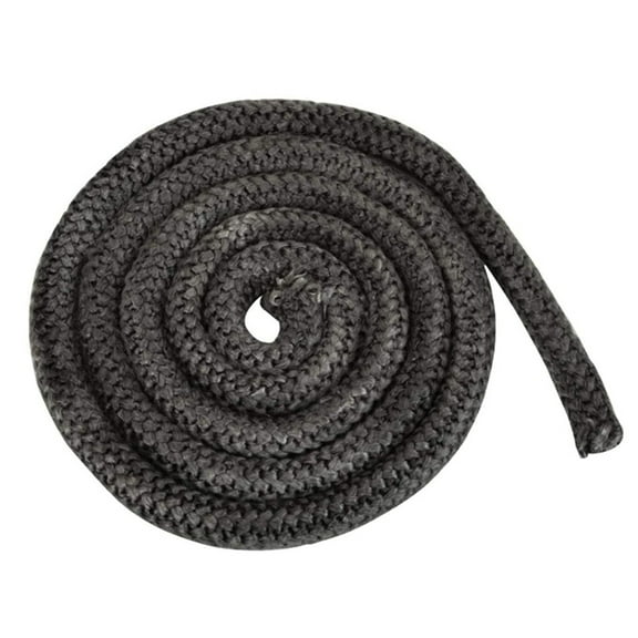 Stove Rope Fiberglass Fireplace Door Cord High Temperature Woodburner Black Gasket Cord 2.5m Length Sealing Rope