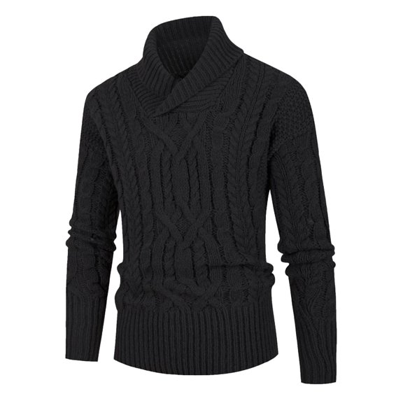 Men's Sweater Coat Winter Warm Fashionable Thermal Knit Pullover Long Sleeve Top Casual Comfortable Soft Stylish Outerwear
