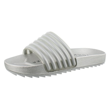 

Tommy Hilfiger Shylo Slide Girls Shoes Size 12 Color: Silver Metallic
