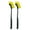 Yellow, variant on 2Pcs Car Wheel Tire Brush Curved Head Flexible Truck Wheel Hub Wash Detail Deep Cleaning Brushes Cleaner Hand Tool