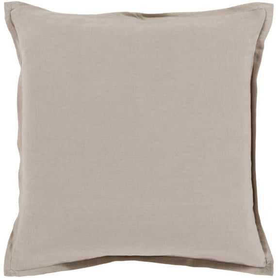 Surya OR-2020 Orianna 20" Wide Square Solid Pattern Cotton And Linen Accent Pillow Cover