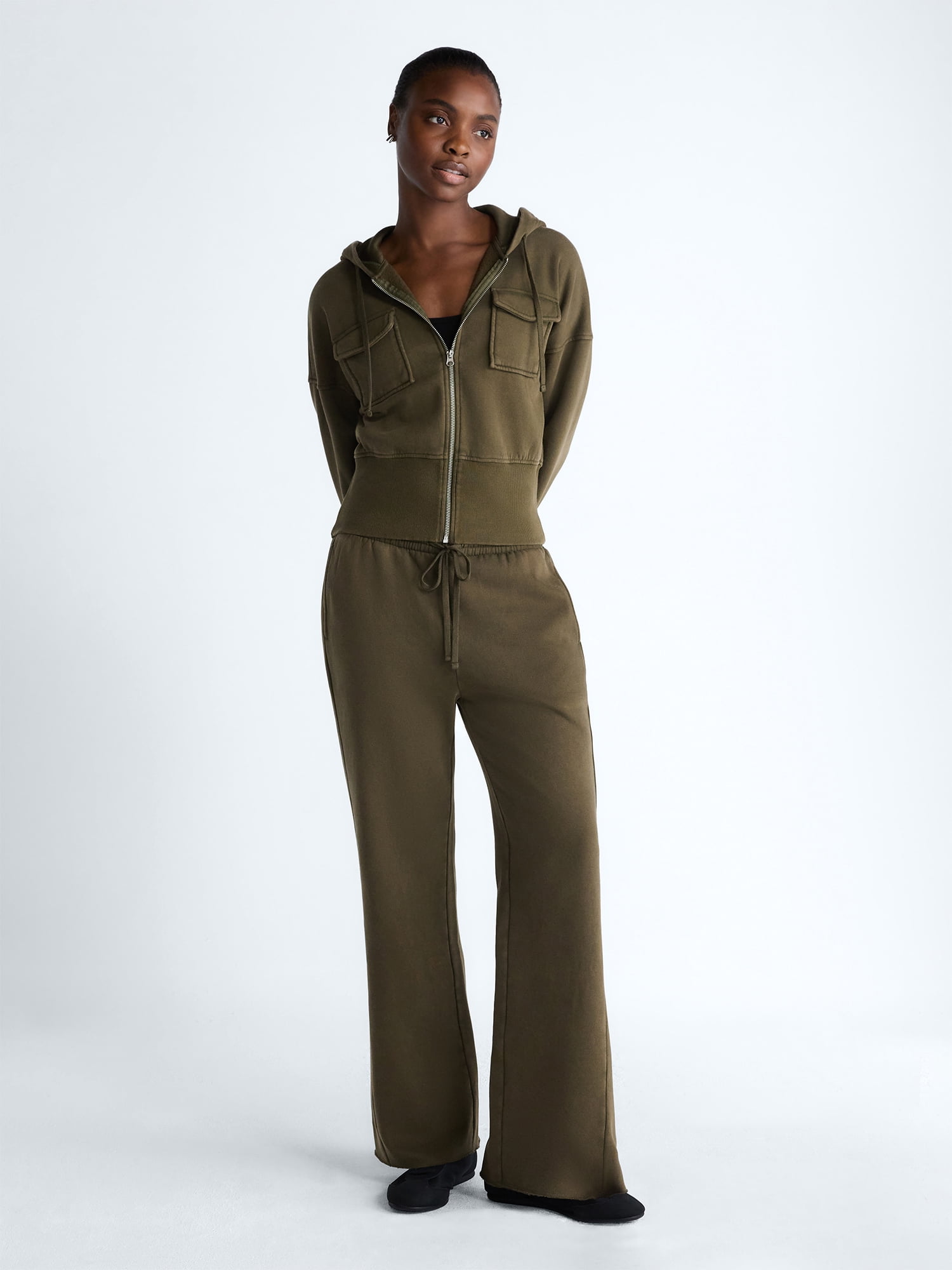 Scoop Women's and Women's Plus Mineral Washed Sweatpant, Sizes XS-4X