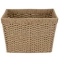thumbnail image 6 of Simplify Dutch Weave Paper Rope Decorative Basket, Handles, 6 of 8