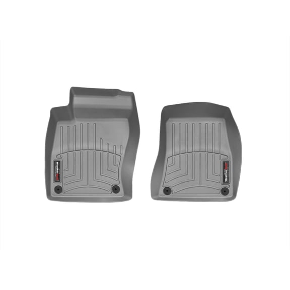 WeatherTech Custom Fit FloorLiners compatible with Audi S8, A8, A8L - 1st Row (Driver & Passenger), Grey
