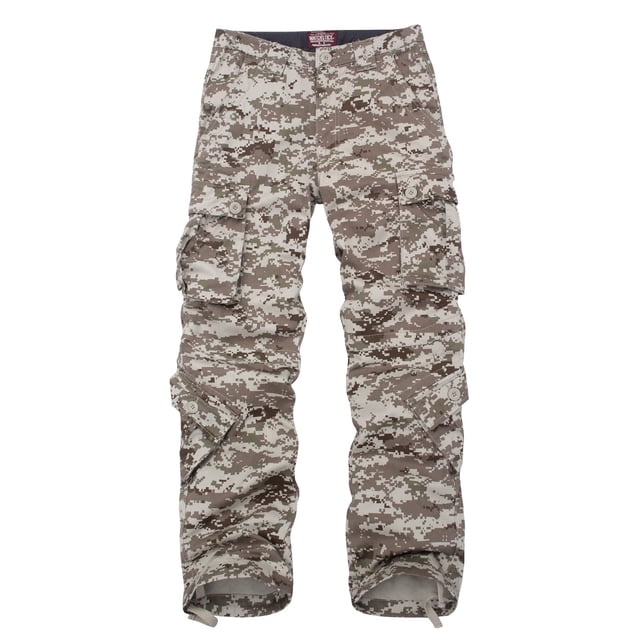 Pantalones Cargo Match para Hombre Camuflaje Talle 32 Marrón Claro