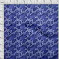 thumbnail image 3 of oneOone Cotton Flex Medium Blue Fabric Animal Skin Sewing Fabric By The Yard Printed Diy Clothing Sewing Supplies 40 Inch Wide-Z5D, 3 of 4
