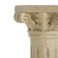 thumbnail image 4 of Christopher Knight Home Classic European 26.25” H Plant Stand, MGO Pedestal, Floral Carvings, Sand, 4 of 9