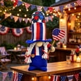 thumbnail image 6 of Nkmbld 4th of July Patriotic Gnomes Decorations Handmade Plush Gnomes Table Decorations Farmhouse Tiered Tray Decorations for Kitchen Desk Table Shelf Decor, 6 of 8