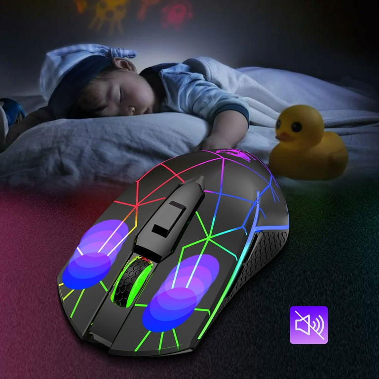 Wireless Gaming Mouse Rechargeable Computer Mouse with Wireless Gaming Mouse Rechargeable Computer Mouse with