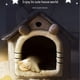 thumbnail image 4 of Soft Cat Bed Deep Sleep House Dog Cat Winter House Removable Cushion Enclosed Pet Tent For Kittens Puppy Cama Gato Supplies ShopWise Round, 4 of 13
