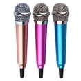 thumbnail image 3 of pitrice Mini Microphone Computer Laptop Karaokes Party Studio Speech Handheld Condenser 3.5mm Mic Holiday Performing Audio Blue, 3 of 8
