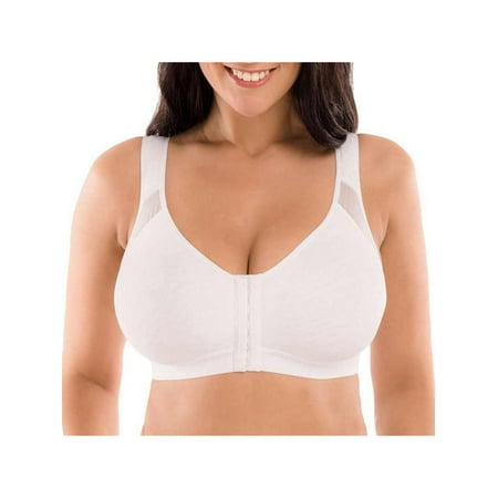 

Enwejyy Women s 3 Rows 8 Buckles Stretchy Solid Wide Strap Bralette Underwear Bra