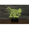 thumbnail image 6 of YSTIAN 3D Dinosaur Remote Control 16 Color Night Lights Illusion Acrylic LED Table Bedside Lamp Children Bedroom Desk Decor Birthday Gifts Toy for Kids, 6 of 8