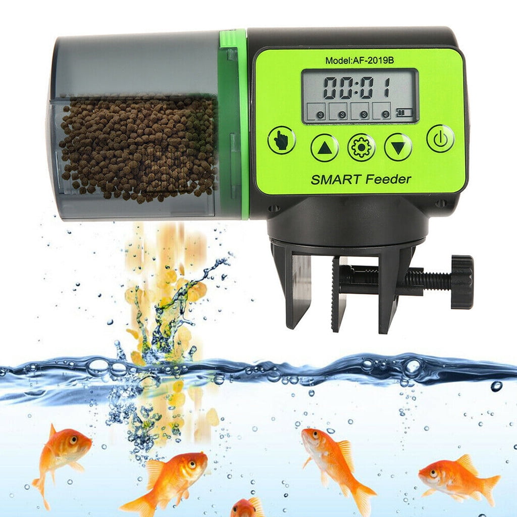 TIMIFIS Betta Fish Tank Accessories Automatic Pond Koi Fish Feeder Holiday Timer Auto Dispense Feed Digital Timer Aquarium Summer Walmart