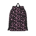 thumbnail image 2 of Lsque Breast Cancer Awareness (2) Pattern Canvas Daypack, Durable Backpack, High-quality Versatile Backpack,Vintage Compact Backpack-Medium, 2 of 6