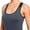 Gray, variant on Women's Open Back Workout Tank Top with Built in Bra Athletic Yoga Running Shirt