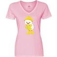 thumbnail image 3 of Inktastic Cute Duck In Yellow Raincoat And Boots, Baby Duck Women's V-Neck T-Shirt, 3 of 5
