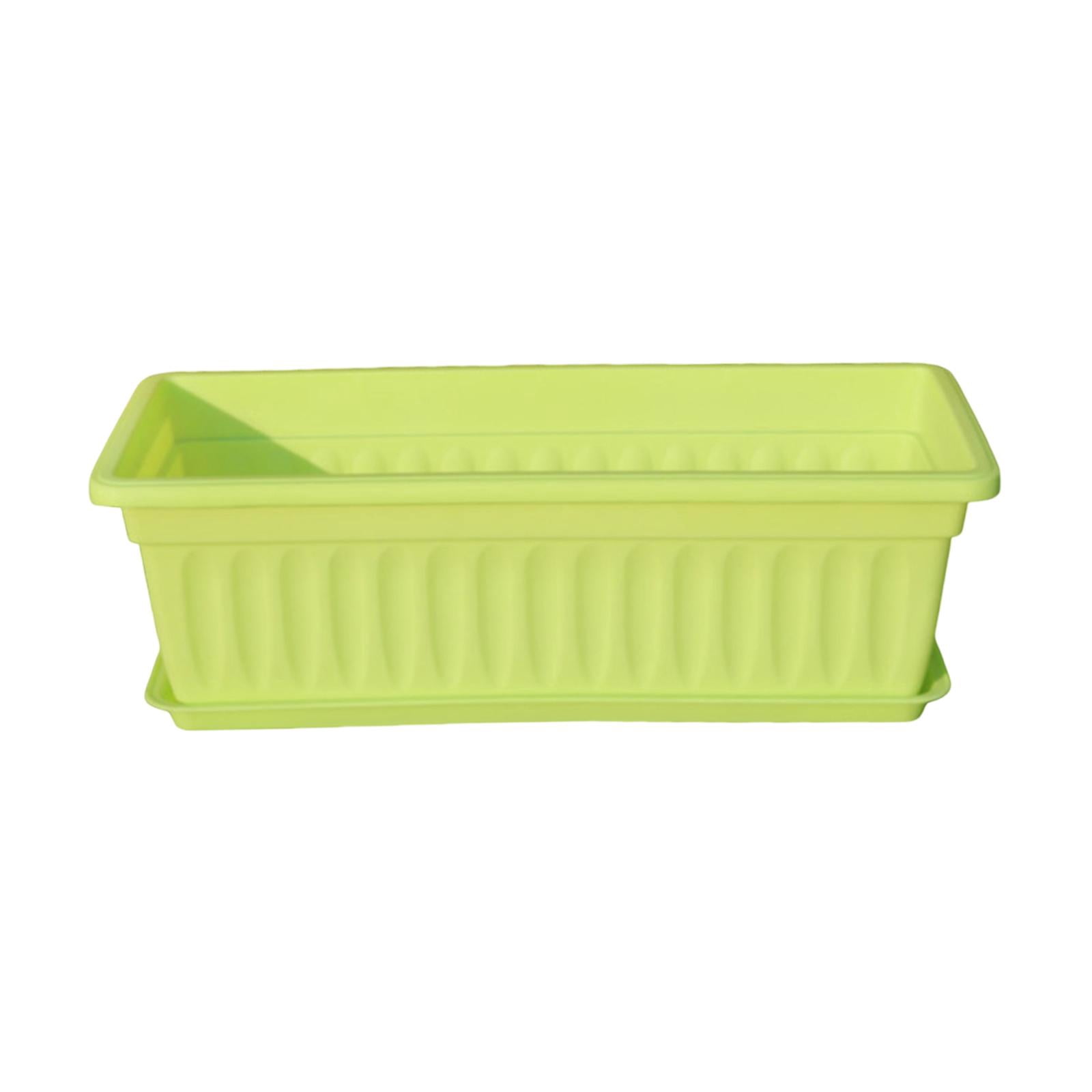 MAGIDEAL Flower Pot Window Box Planter Outdoor Indoor Plant Container Vegetable Gardening Green