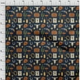 thumbnail image 4 of oneOone Silk Tabby Teal Blue Fabric Cowboy Fabric For Sewing Printed Craft Fabric By The Yard 42 Inch Wide, 4 of 5