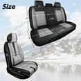 thumbnail image 5 of Leather Seat Covers for Honda Most 98% Cars SUVs,Premium Car Seat Covers Full Set,Waterproof Car Seat Protectors with Airbag,Comfort Interior Cover Seats for Cars(Black+Grey), 5 of 6