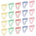 thumbnail image 5 of 100 Uds Clips de papel de huella proceso de chapado de mayor resistencia al deslizamiento Clips de papel metálicos para hacer tarjetas de álbum de recortes, 5 of 5