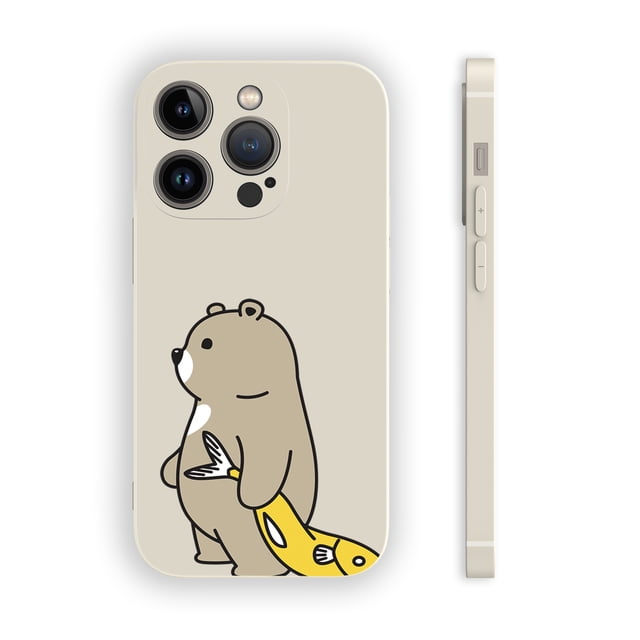 Get Creative with a Unique Design: Fun Picture Matte Silver Phone Case for iPhone 15 Pro Max 14 13 12 Pro 11