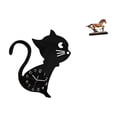 thumbnail image 1 of Reloj de pared,Reloj de pared con diseño de gato para guardería,sala de juegos y interior,Figura de caballo,Escultura de caballo en miniatura coleccionable,Estatua de animal de adorno de, 1 of 8