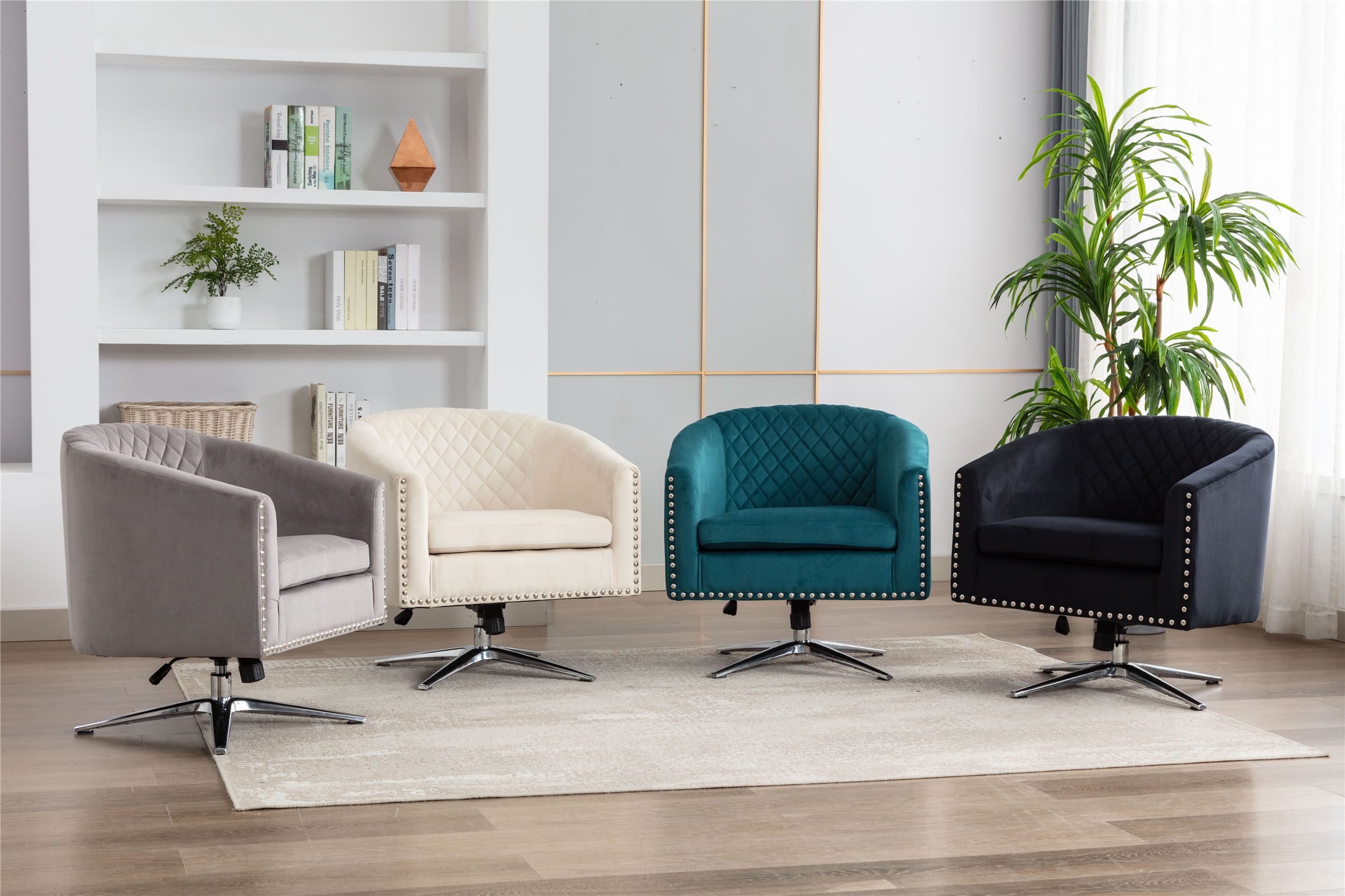 Modern Single Seater Bucket Tub Sofa Chair Fabric Livingroom Reception Furniture 