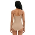 thumbnail image 2 of Unique Bargains Women's Tummy Control Cami Adjustable Straps Shapewear Bodysuits M Beige, 2 of 6