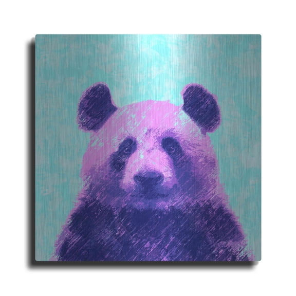 Luxe Metal Art 'Fluffy', Metal Wall Art, 12"x12"