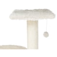 thumbnail image 6 of TRIXIE Baza Plush & Jute 52" Cat Tower Scratching Posts Condo Perch Hammock Cat Toy, Cream, 6 of 9