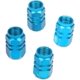 thumbnail image 1 of Oxidized Aluminum Alloy Bicycle Valve Dust Cover French American Valve Cover Bicycle American Valve Cover (blue) (4pcs), 1 of 4