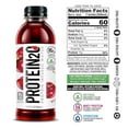 thumbnail image 7 of Protein2o 15g Whey Protein Isolate Hydration Drink, 350mg of Electrolytes, Vitamins B5 & B6, Sugar Free, Wild Cherry, 16.9 oz Bottle (Pack of 12), 7 of 7